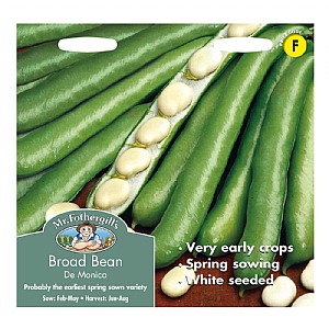Mr Fothergills Broad Bean De Monica Seeds