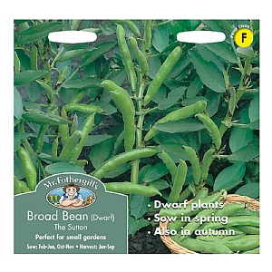 Mr Fothergills Broad Bean The Sutton (Dwarf) Seeds