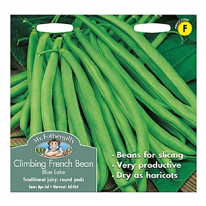 Mr Fothergills Climbing French Bean Blue Lake Seeds