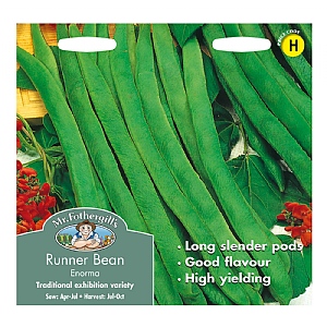 Mr Fothergills Runner Bean Enorma Seeds