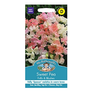 Mr Fothergills Sweet Pea Frills & Blushes Seeds