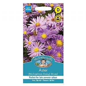 Mr Fothergills Aster (Michaelmas Daisy) Mixed Seeds