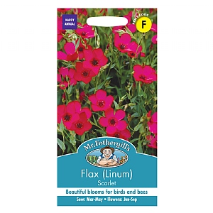 Mr Fothergills Flax (Linum) Scarlet Seeds