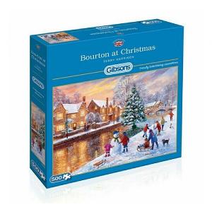 Gibsons Bourton at Christmas 500 Piece Jigsaw Puzzle