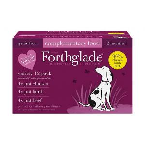 Forthglade Just Meat Wet Dog Food Multipack - Adult (12x395g)