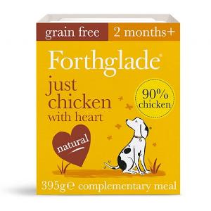 Forthglade Adult Just Chicken with Heart Grain Free Wet Dog Food 395g