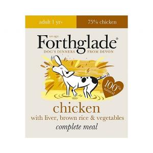 Forthglade Adult Chicken Liver, Brown Rice & Vegetable Wet Dog Food 395g