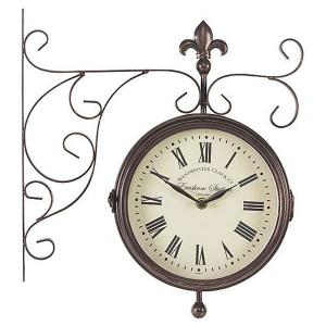 Outside In Marylebone Station Double Sided Clock & Thermometer