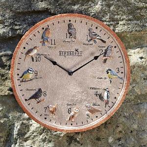 Outside In Birdberry Wall Clock 12''