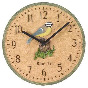 Blue Tit Wall Clock 8"