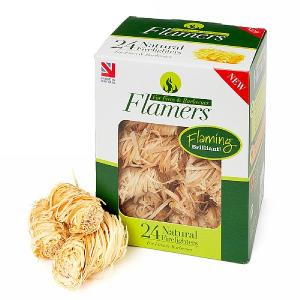 Certainly Wood Natural Flamers Firelighter 24 Pack