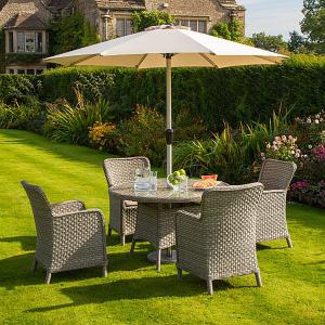 Bramblecrest Geneva 4 Seater Round Set