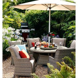 Bramblecrest Frampton 6 Seater Round Set