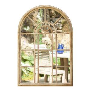Rounded Arch Wall Mirror Stone Effect