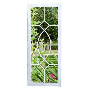 Tall Rectangular Wall Mirror Grey Wash