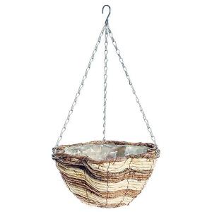 Banana Leaf Spiral Scalloped Basket 35cm