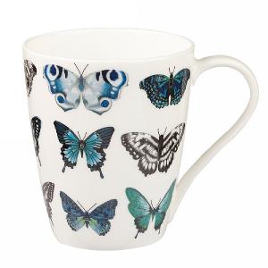 Churchill China Harlequin Aspen Papilio Indigo China Mug