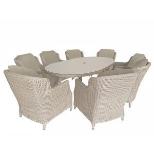 4 Seasons Outdoor Brighton 8 Seater Oval Set