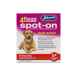 Johnson's 4Fleas Spoton Large Dog 2 Vial Pack