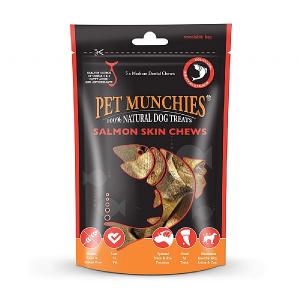 Pet Munchies Natural Salmon Skin Chews Medium 90g