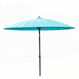 Geisha Parasol 2.7m - Aqua Blue