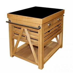 Besp-Oak Evelyn Rectangular Granite Island