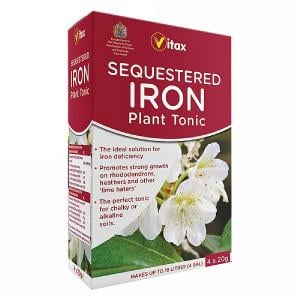 Vitax Sequestered Iron Plant Tonic (4 x 20g)