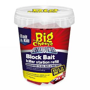 The Big Cheese Ultra Power Block Bait Killer Station Refills (9 x 20g)