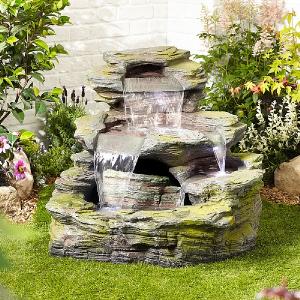 Kelkay Garda Falls Water Feature with LED Lights