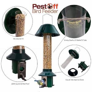 PestOff Mixed Seed Squirrel Proof Bird Feeder