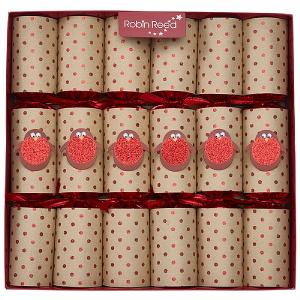 Robin Reed Racing Robin 13" Christmas Crackers Pack of 6