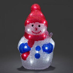 Acrylic LED Snowman - Battery Operated
