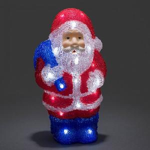 Acrylic LED Santa - Battery Operated