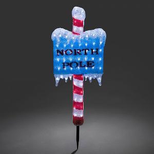 Acrylic LED North Pole Sign 85cm