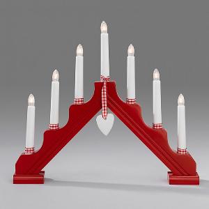 Red 7 Candlestick Welcome Light