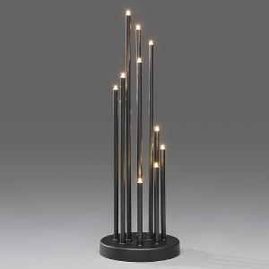 Metal Anthracite 12 Candlestick Welcome Light