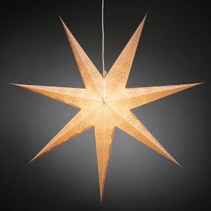 Hanging LED Paper Star Gold 78cm