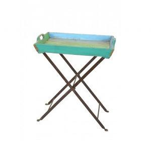 Kadai Recycled Teak Tray Table Including Stand