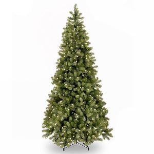 6.5ft Pre-Lit Bayberry Spruce Slim Feel-Real Artificial Christmas Tree