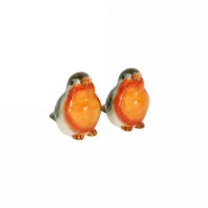 Gisela Graham Ceramic Robin Salt & Pepper Shaker Set of 2