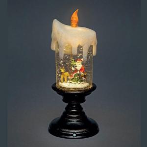 25cm Water Filled Santa Candle