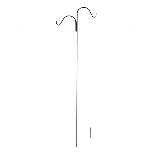 Panacea Black Double Offset Shepherd's Hook