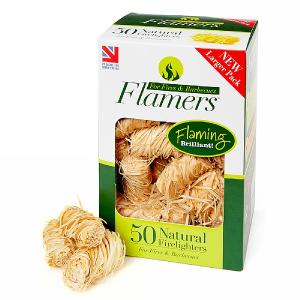Certainly Wood Natural Flamers Firelighter 50 Pack