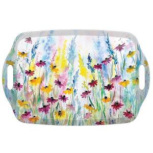 Daisy Field Handled Tea Tray