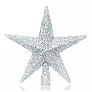 Silver Tree Top Star 20cm