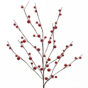 Red Foam Berry Spray with 60 Berries 55cm