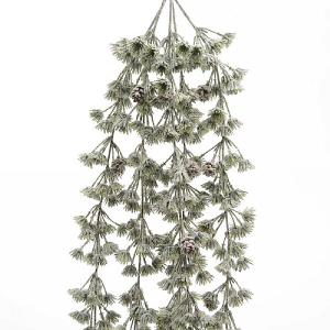 Green Hanging Bush with Pinecones 110cm