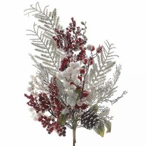 Mix Berries with Snow Spray 50cm