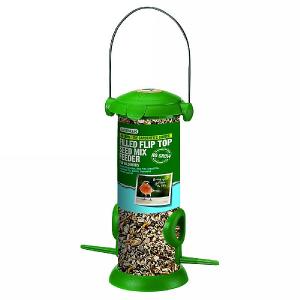 Filled Flip Top No Grow Seed Mix Feeder