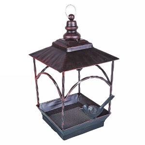 Decorative Pavilion Seed Feeder Bronze